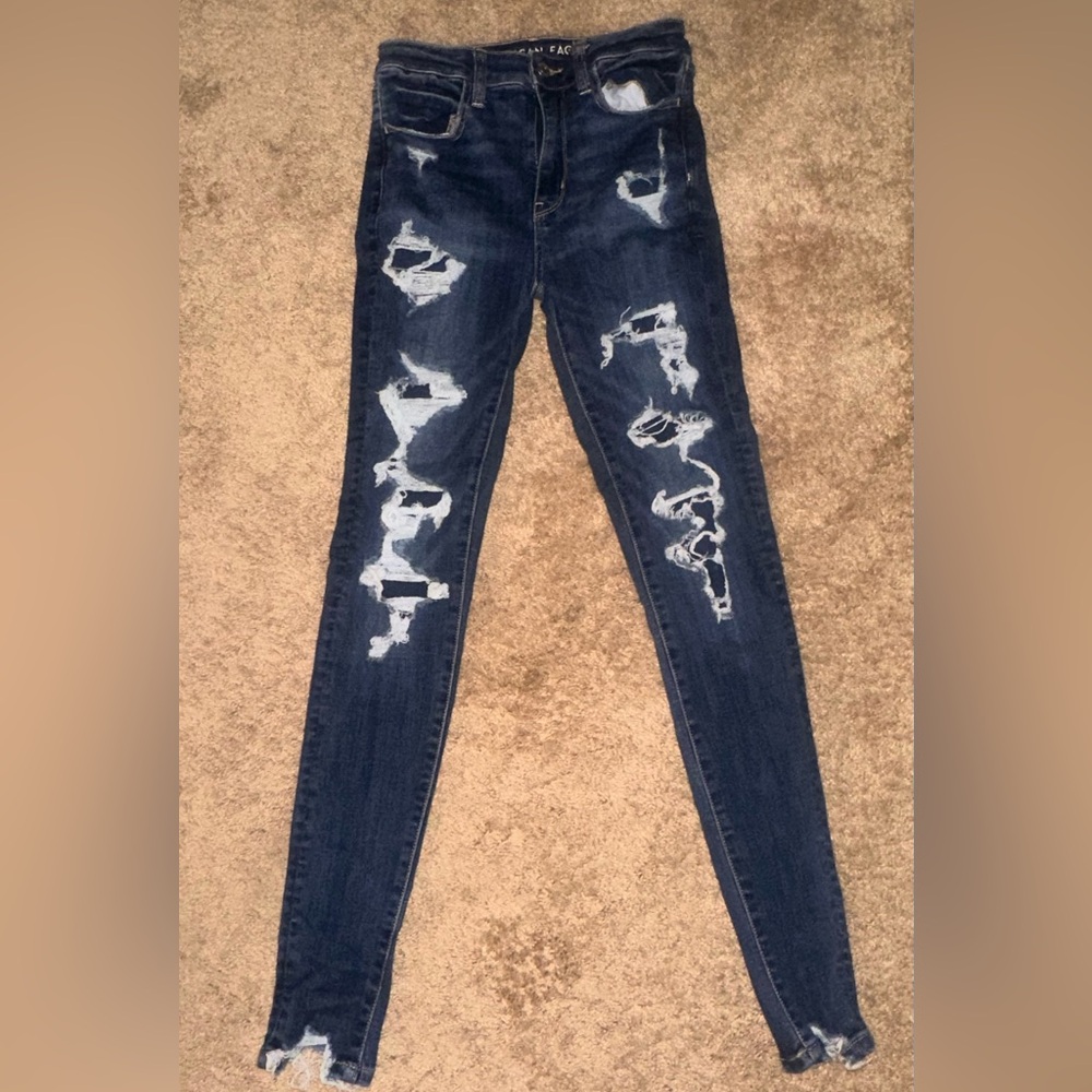 American Eagle Super Hi Rise Jeggings Size 2